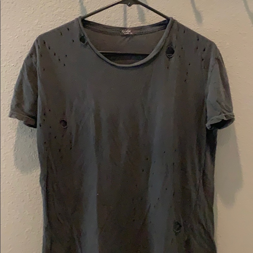 Distressed Brandy Melville Black T-Shirt
